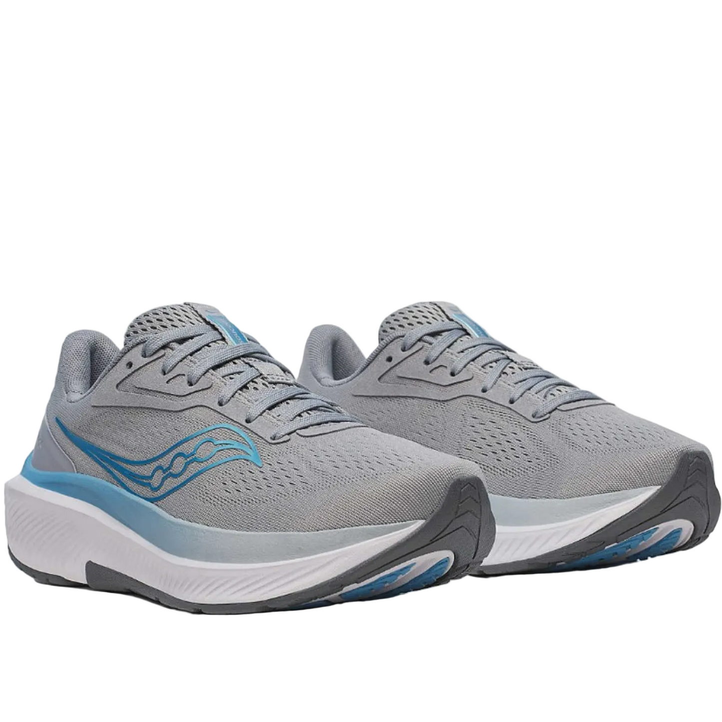 Saucony Women's Echelon 10 Sneaker, Flint/Breeze, Wide - Ndoros