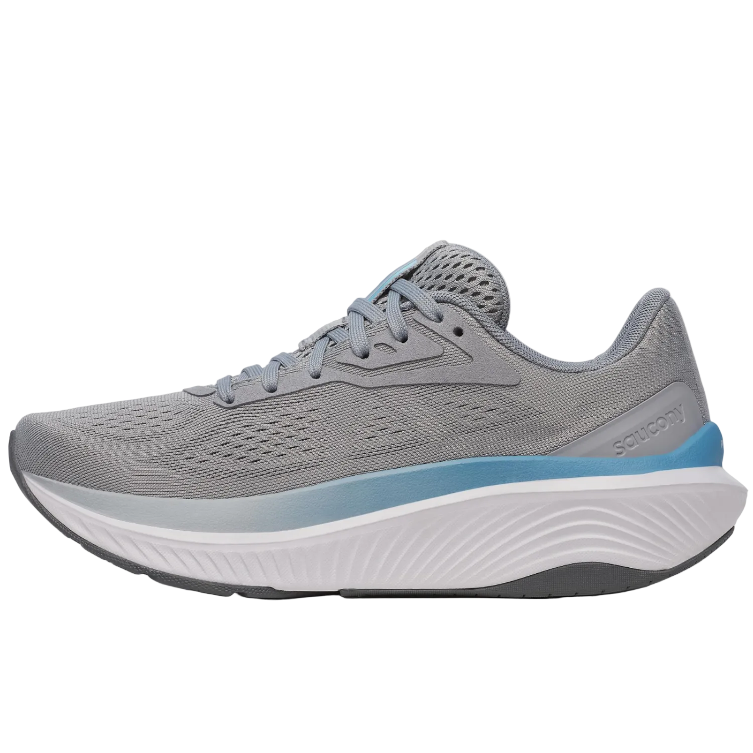 Saucony Women's Echelon 10 Sneaker, Flint/Breeze, Wide - Ndoros