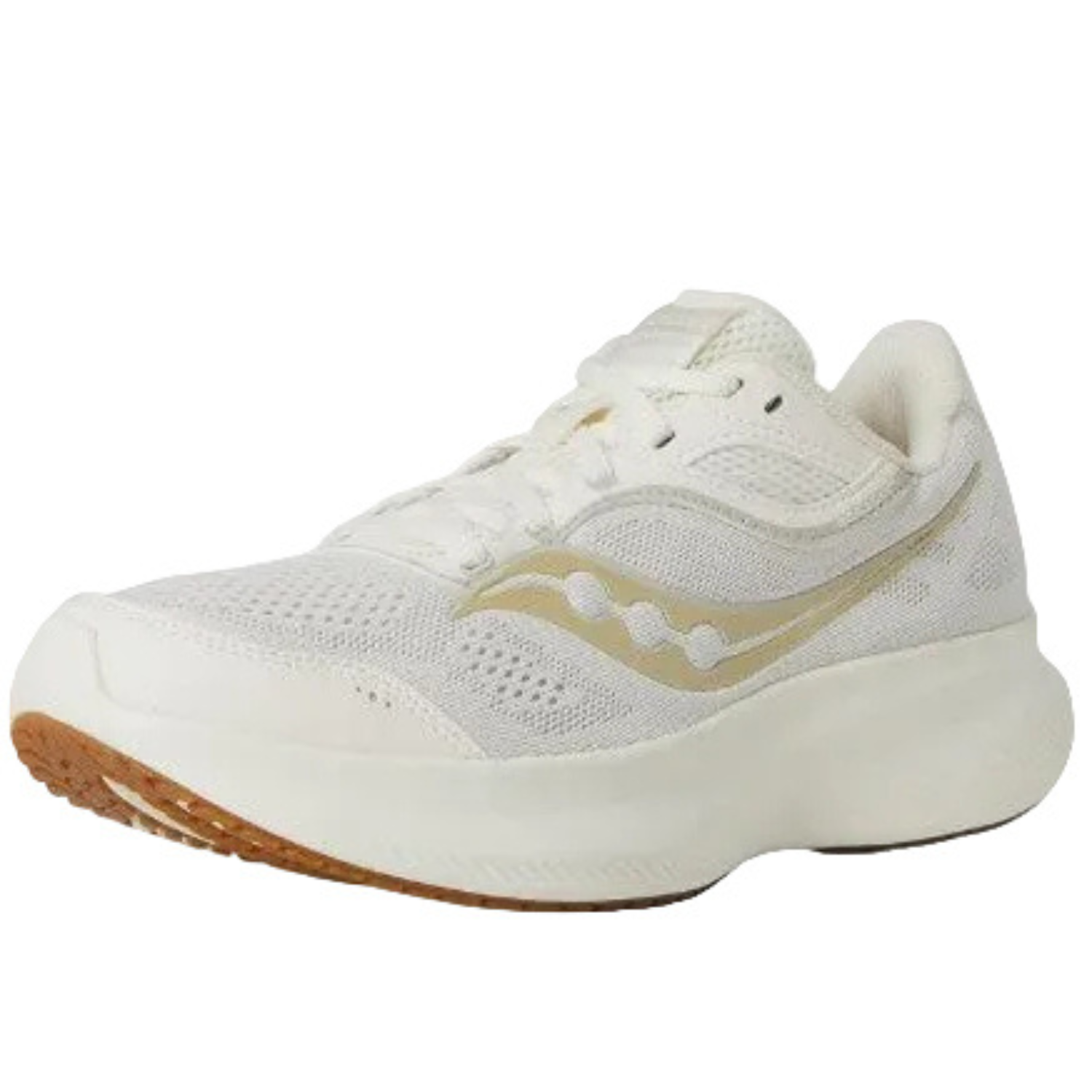 Saucony Women's Cohesion 18 Sneaker, Almond/Gum, Wide - Ndoros