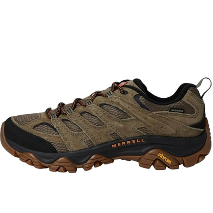 Merrell Men's Moab 3  Waterproof Hiking Shoes, Olive/Gum - Ndoros