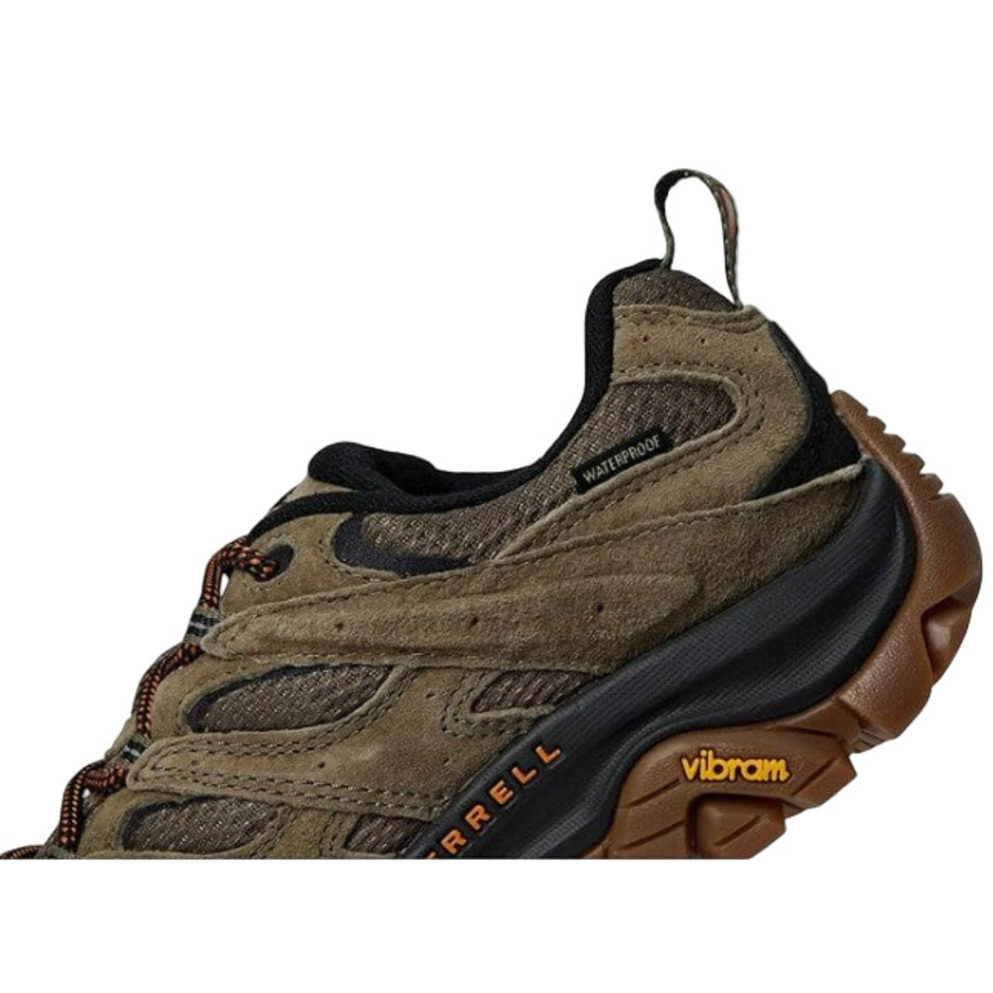 Merrell Men's Moab 3  Waterproof Hiking Shoes, Olive/Gum - Ndoros