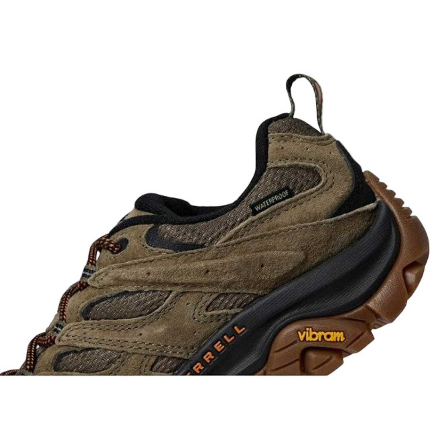 Merrell Men's Moab 3  Waterproof Hiking Shoes, Olive/Gum - Ndoros