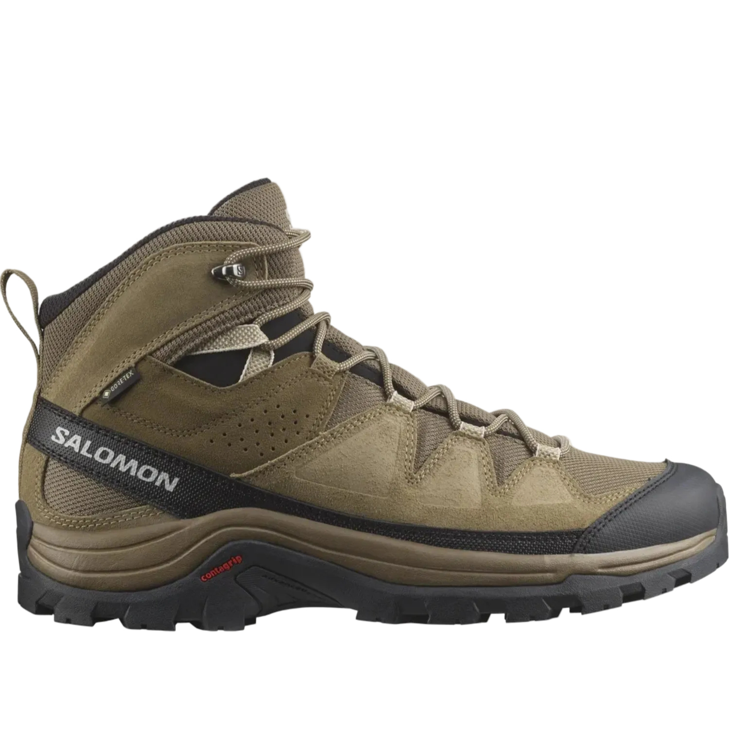 Salomon Men's Quest Rove GTX Hiking Waterproof Boots, Kangaro / Kelp / Black - Ndoros