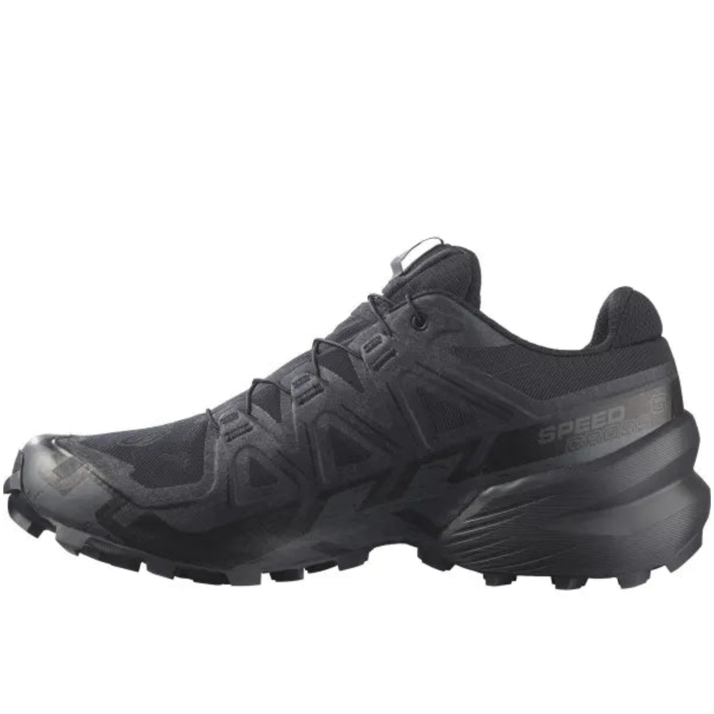 Salomon Speedcross 6 Wide Fit, Black/Black/Phantom Men's Trail Running Shoes - Ndoros