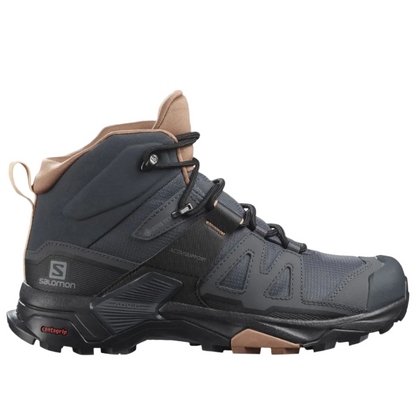 Salmon X Ultra 4 Leather Mid GTX Women's Hiking Waterproof Running Boots - Ndoros