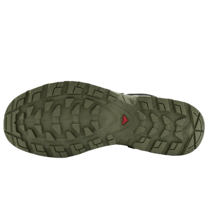 Salomon Men's Quest 5 GTX Hiking Shoe, Black / Deep Lichen Green / Black