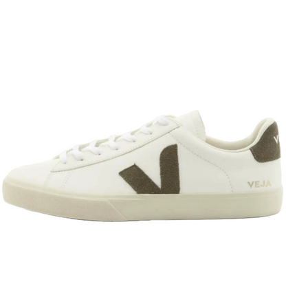 Veja Men's Campo Shoe, Extra White/Khaki