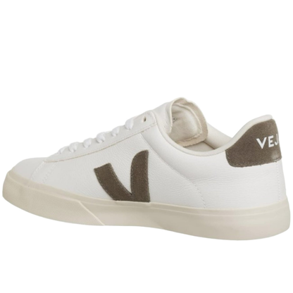 Veja Men's Campo Shoe, Extra White/Khaki