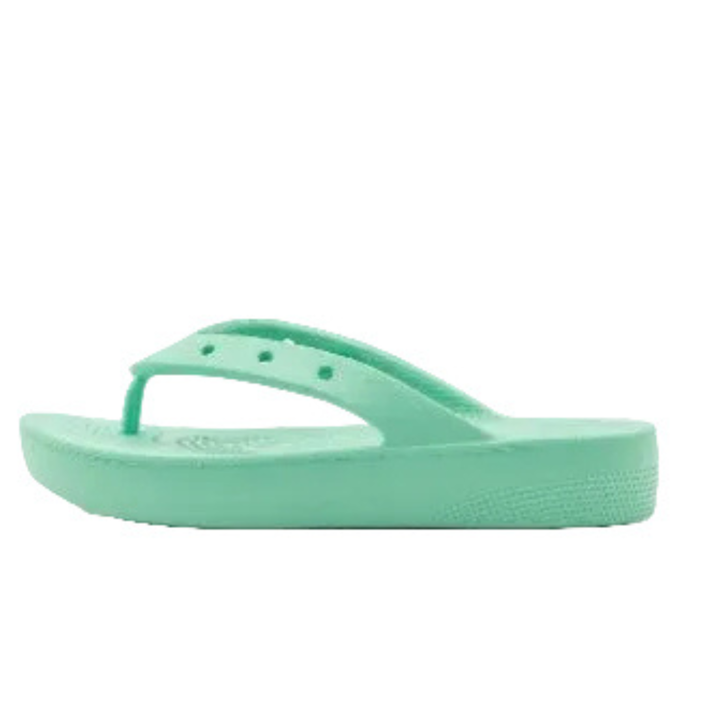 Crocs Women's Classic Flip Flops, Platform Sandals, Jade Stone - Ndoros