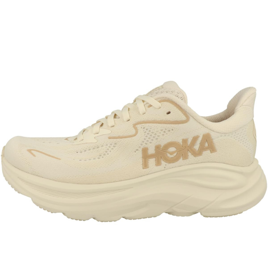 Hoka Clifton 10 Women Cushioned Runing Shoes, Vanilla/Birch - Ndoros