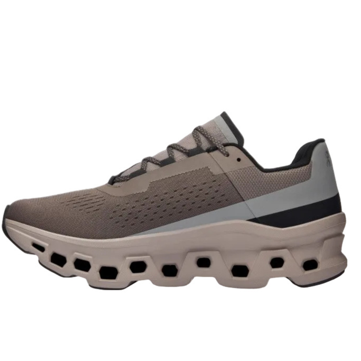 On Cloud Men's Cloudmonster  Running Shoes, Cinder / Fog - Ndoros
