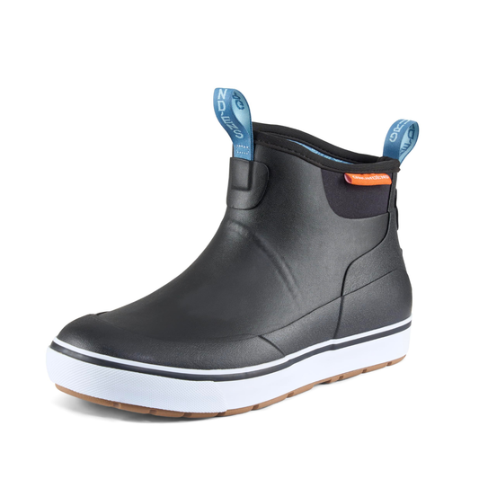 Grundens Women's Deck-Boss Ankle Boot Waterproof, Black - Ndoros