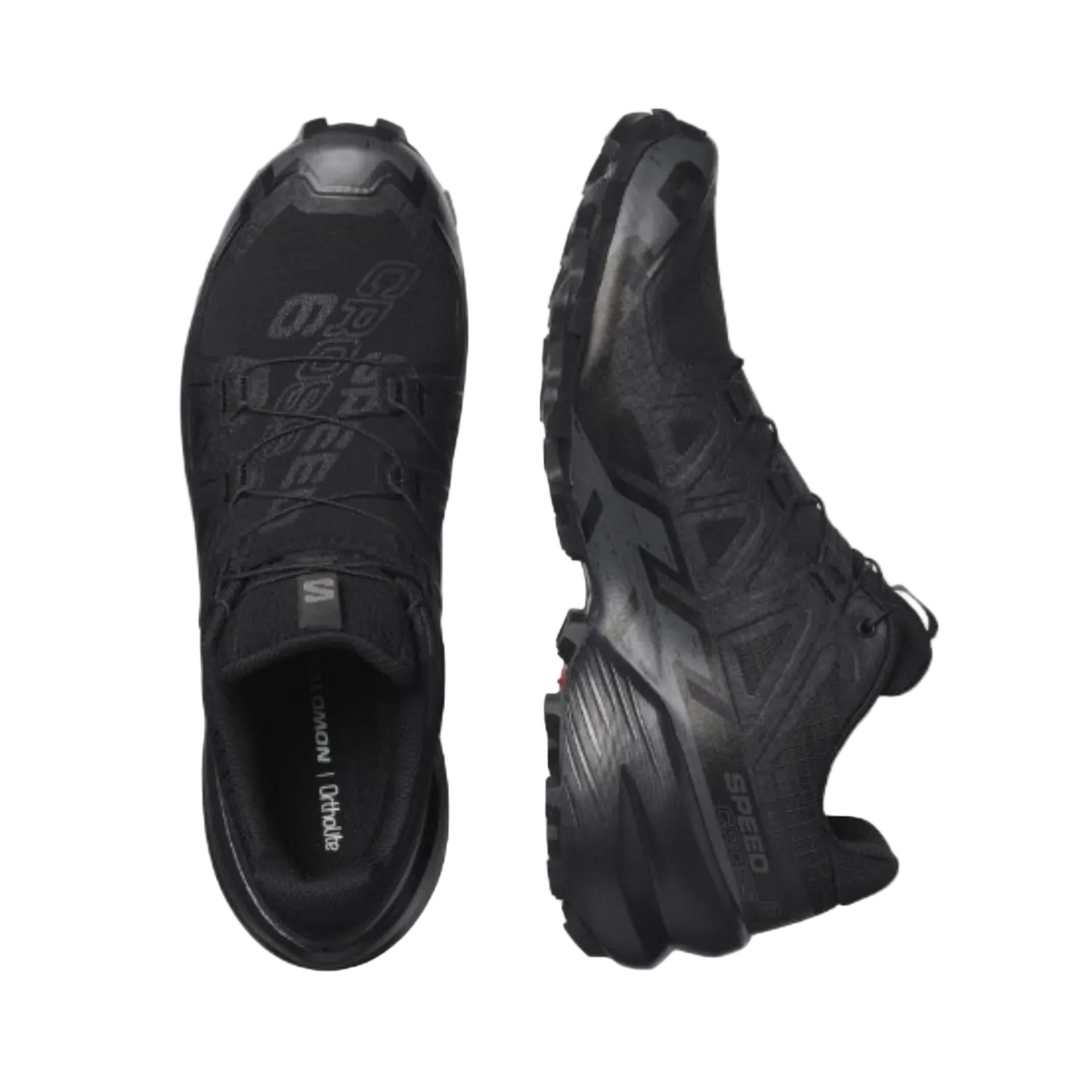 Salomon Women's Speedcross 6 Sneaker, Black/Black/Phantom - Ndoros