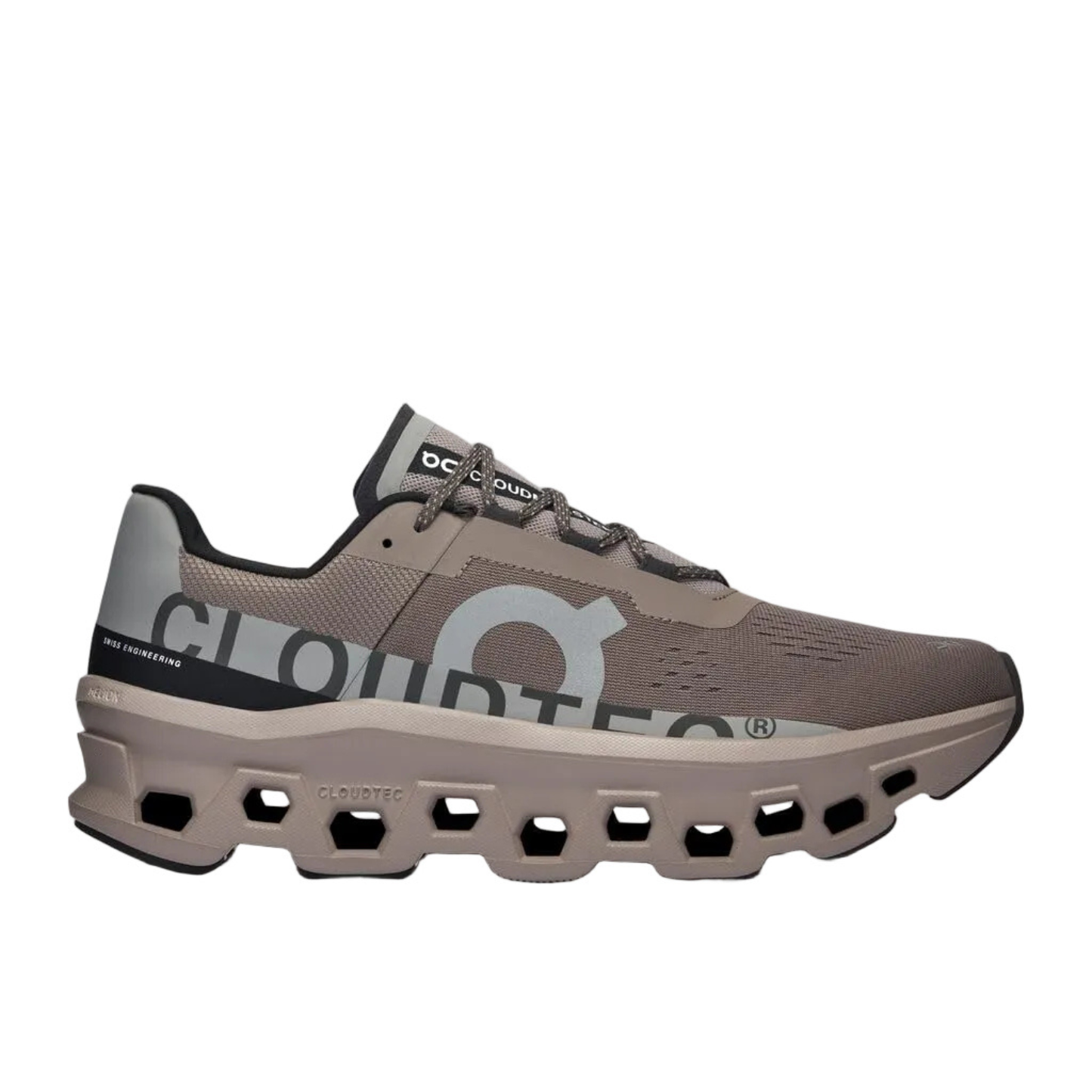 On Cloud Men's Cloudmonster  Running Shoes, Cinder / Fog - Ndoros