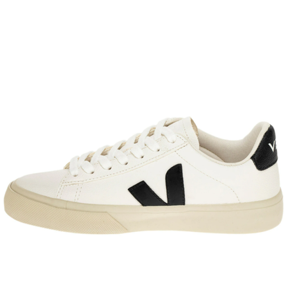 Veja Campo Leather Women Sneakers Shoes | White/Black