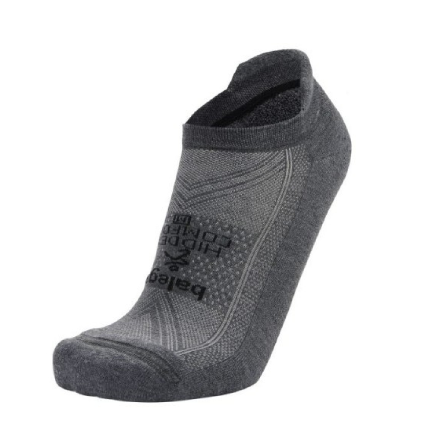 Balega Hidden Comfort Performance No Show Athletic Running Socks Unisex, Charcoal - Ndoros