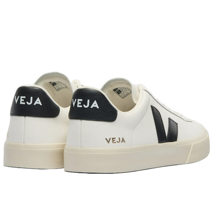Veja Campo Leather Women Sneakers Shoes | White/Black