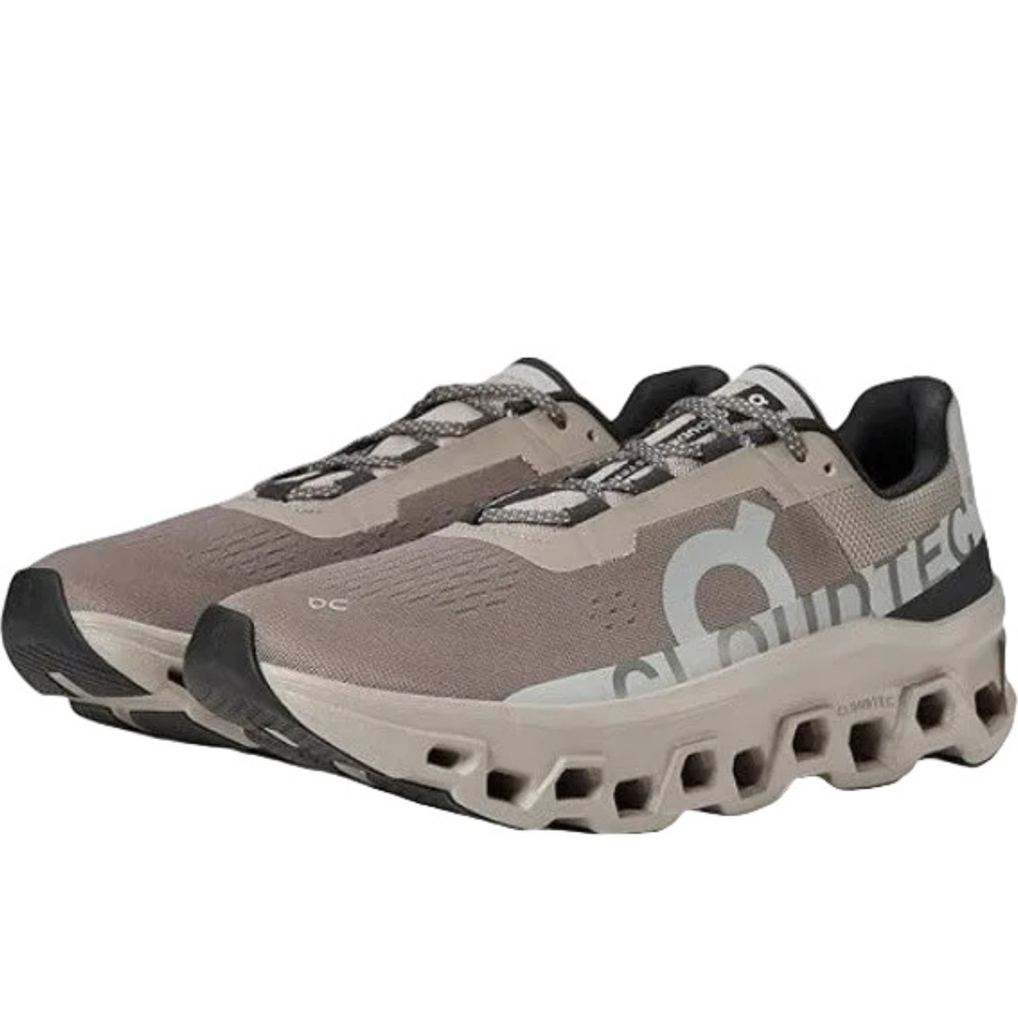 On Cloud Men's Cloudmonster  Running Shoes, Cinder / Fog - Ndoros