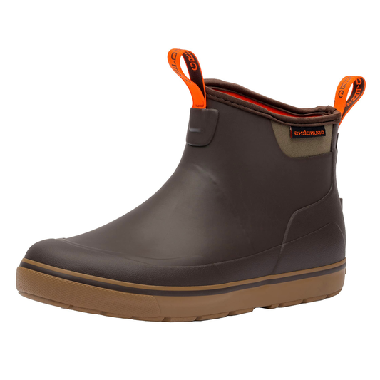 Grundens Men’s Deck-Boss Ankle Boot Waterproof, Waterproof,  Dark Brown - Ndoros