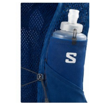 Salomon Unisex Advance Skin 12 | 12 Liter Hydration Trail Running Vest, Maritime Blue, Small