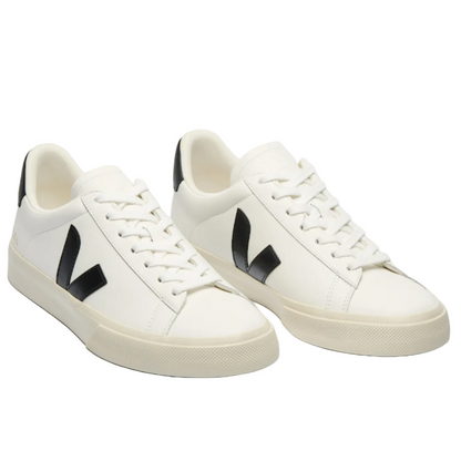 Veja Campo Leather Women Sneakers Shoes | White/Black