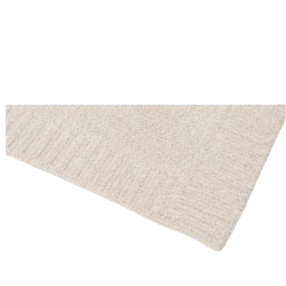 Barefoot Dreams CozyChic Heirloom Receiving Blanket, Stone
