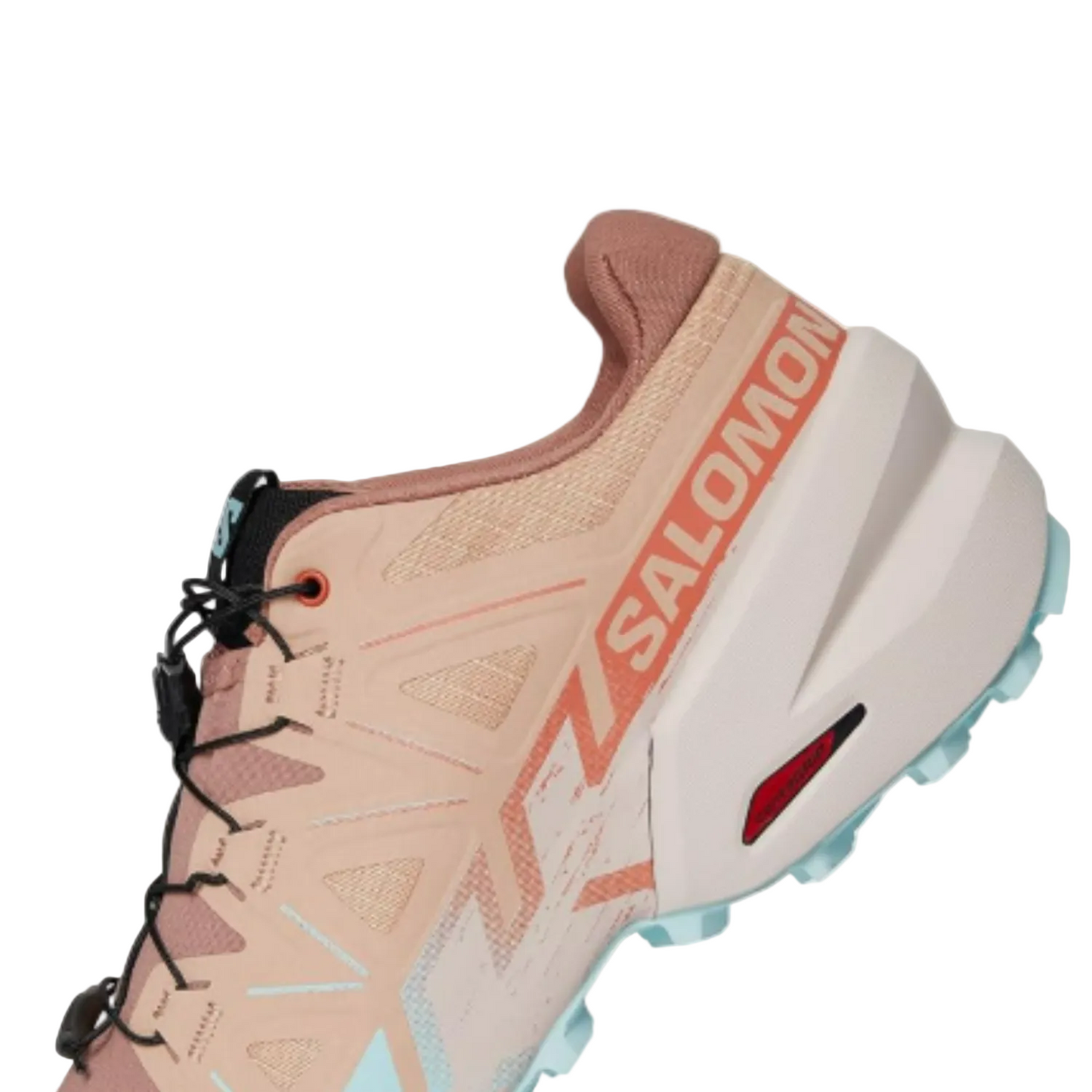 Salomon Women's Speedcross 6 Sneaker, Mahogany Rose/Hushed Violet/Iced Aqua - Ndoros