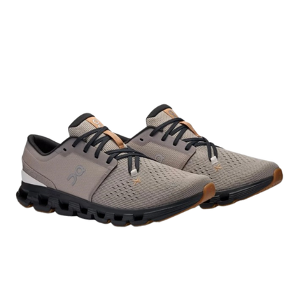 On Cloud Men's Cloud X 4 Running Shoes, Fog / Black - Ndoros