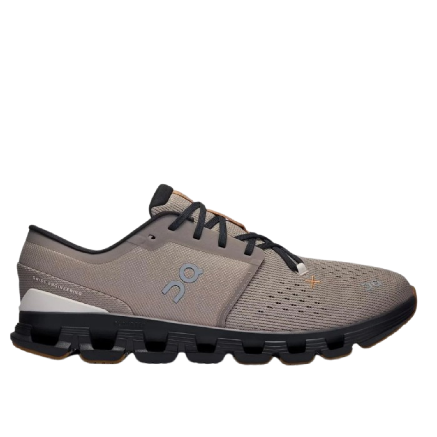 On Cloud Men's Cloud X 4 Running Shoes, Fog / Black - Ndoros