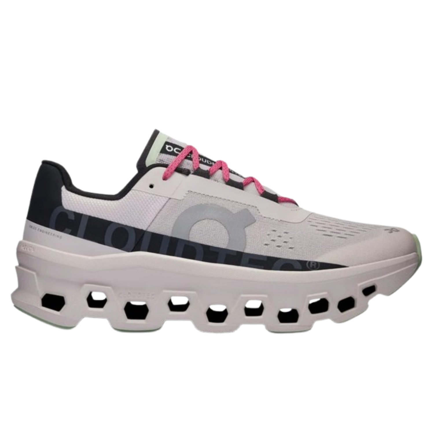On Cloud Men's Cloudmonster  Running Shoes, Frost / Black - Ndoros