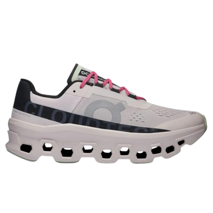 On Cloud Men's Cloudmonster  Running Shoes, Frost / Black - Ndoros