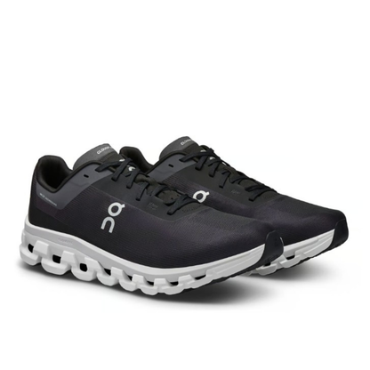 On Cloud Men's Cloudflow 4  Running Shoes, Black White