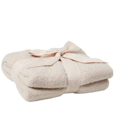 Barefoot Dreams CozyChic Heirloom Receiving Blanket, Stone