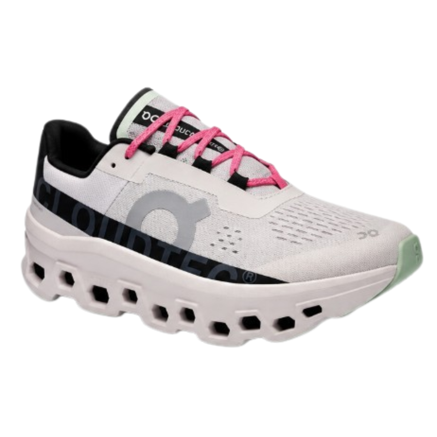 On Cloud Men's Cloudmonster  Running Shoes, Frost / Black - Ndoros