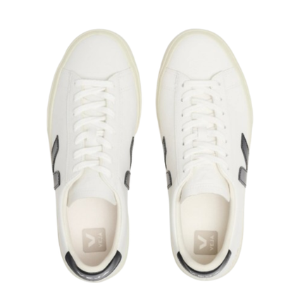 Veja Campo Leather Women Sneakers Shoes | White/Black