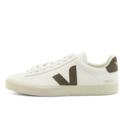 Veja Men's Campo Shoe, Extra White/Khaki - Ndoros