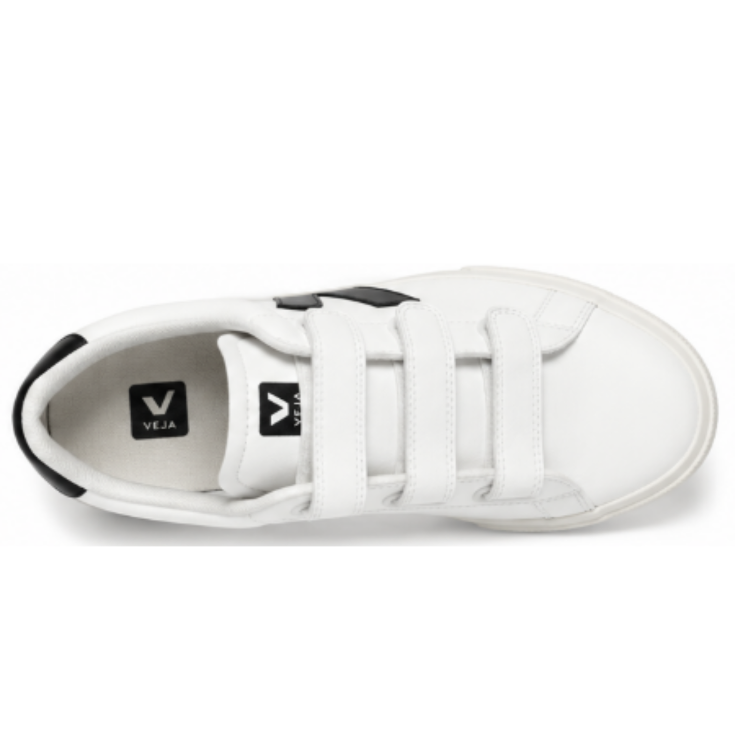 Veja Men's Recife Logo Sneaker, Extra White - Black