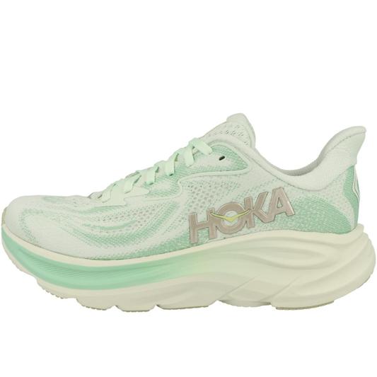Hoka Clifton 10 Women Cushioned Runing Shoes, Sea Glass/Jadeite - Ndoros