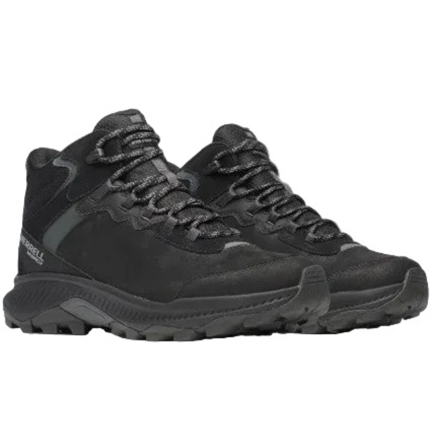 Merrell Men's Moab Speed 2 Leather Mid Wp Trainers, Black