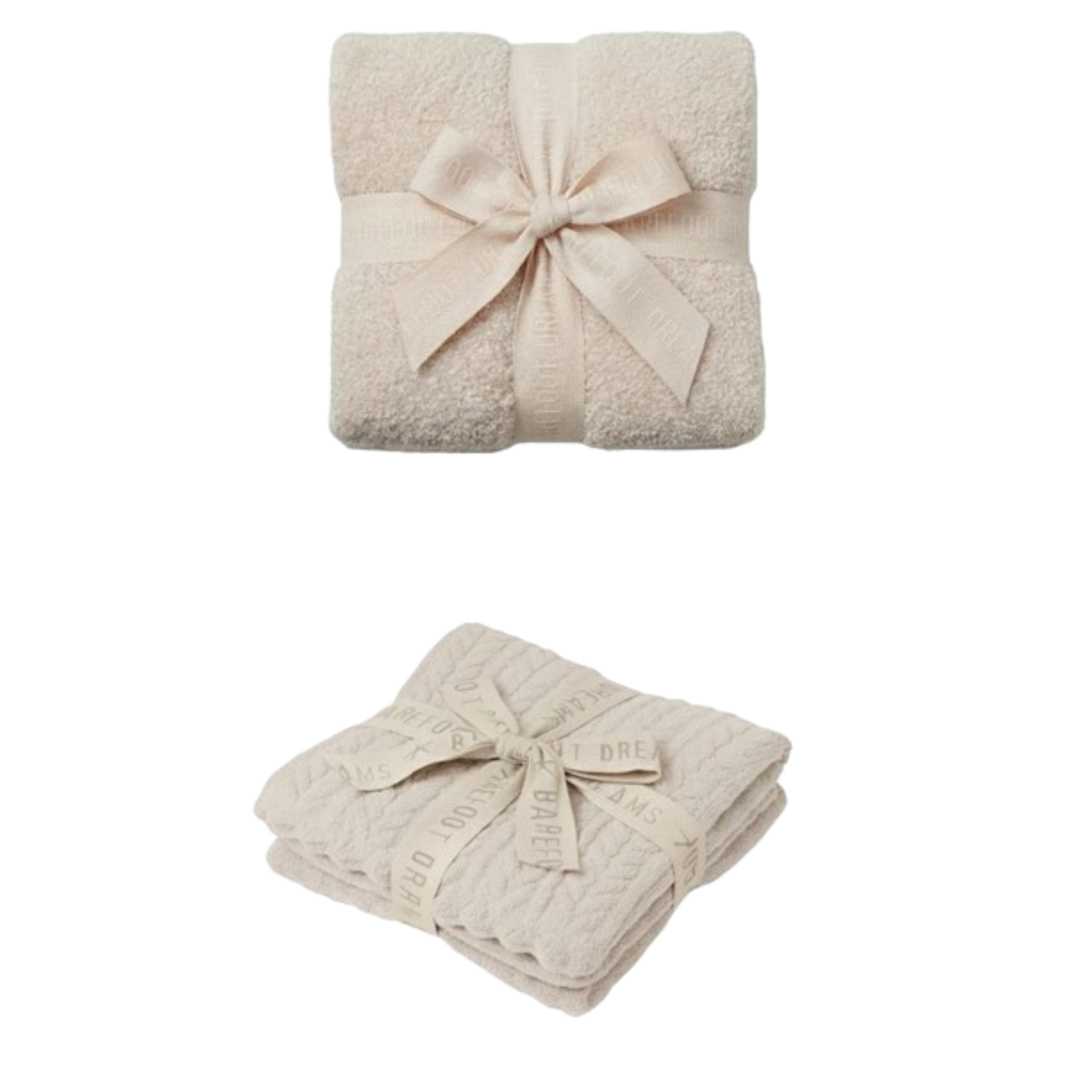 Barefoot Dreams CozyChic Heirloom Receiving Blanket, Stone