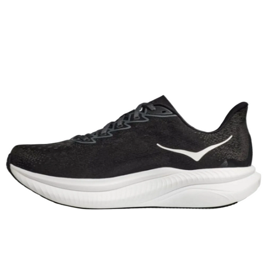Hoka Mach 6 Men Cushioned Runing Shoes, Black/White
