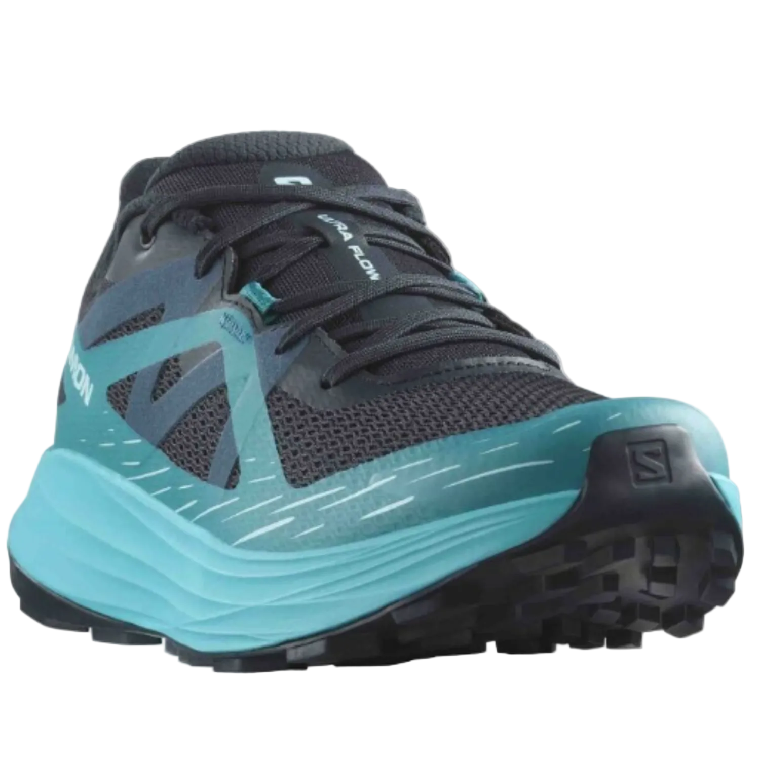 Salomon Men's Ultra Flow Sneaker, Dark Navy/Grisaille/Vanilla Ice - Ndoros