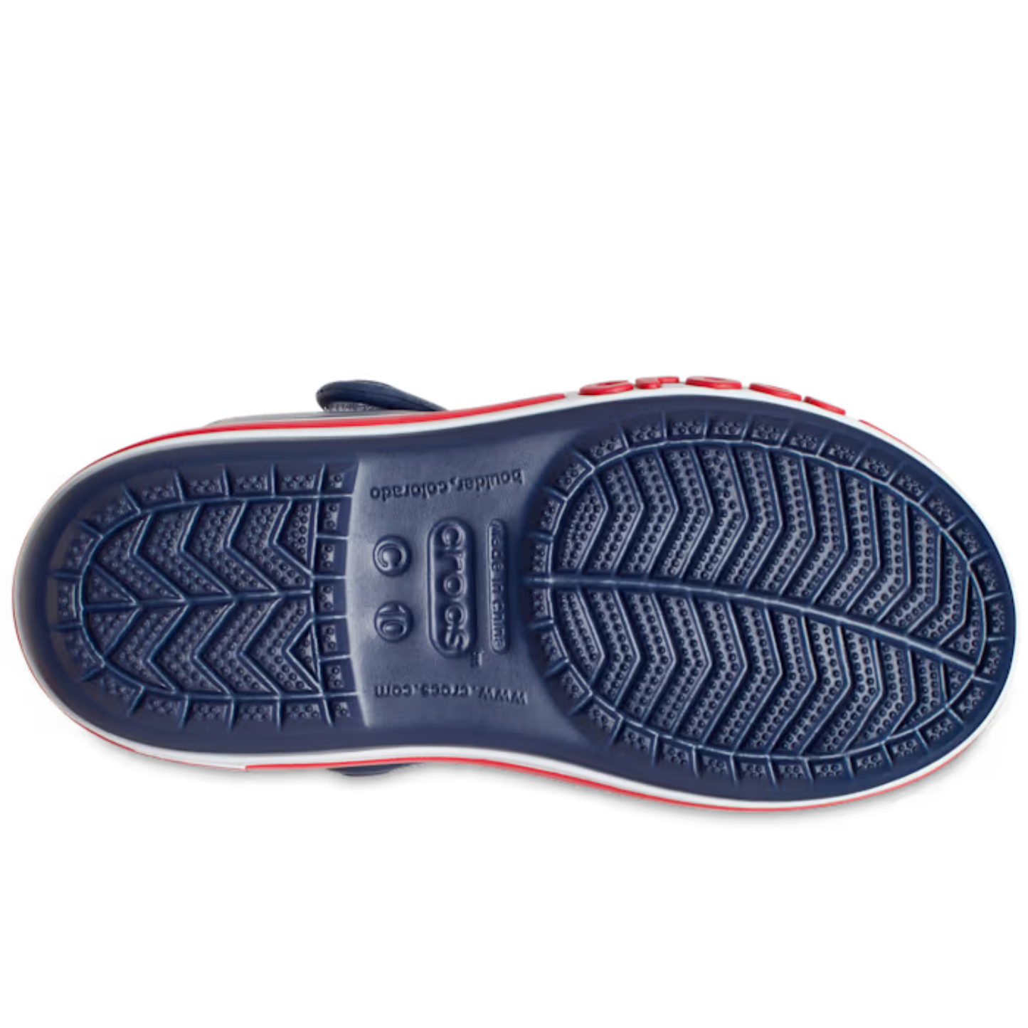 Crocs Kids Crocband Ii Sandal Navy/White Ankle-High