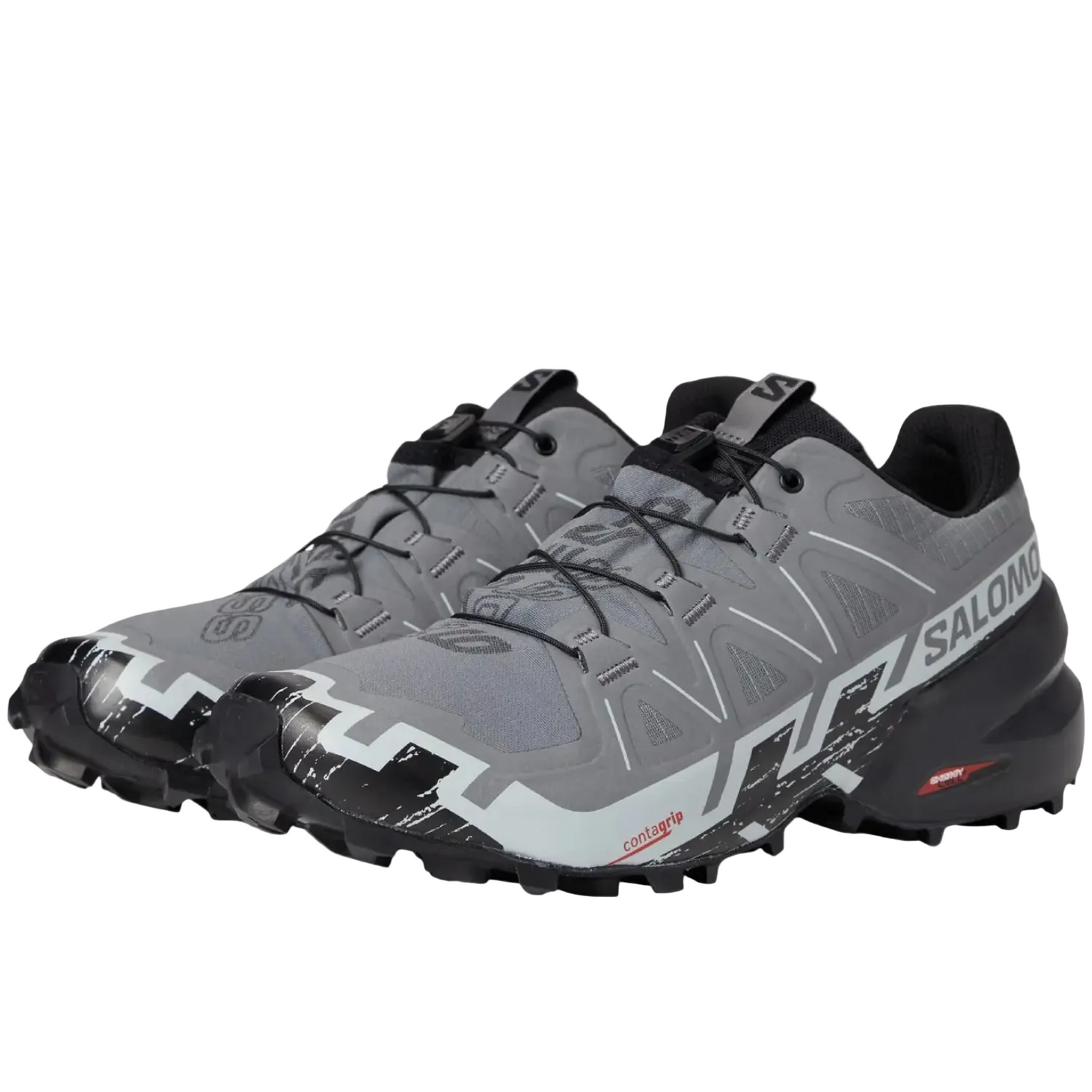 Salomon Men's Speedcross 6 Sneaker, Quiet Shade/Black/Pearl Blue - Ndoros