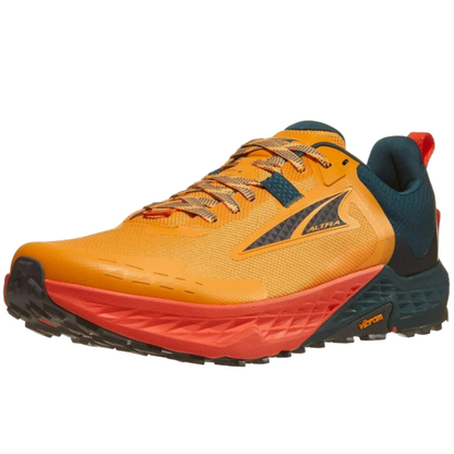 Altra Timp 5 Trail Running shoes For Men, Orange/Teal