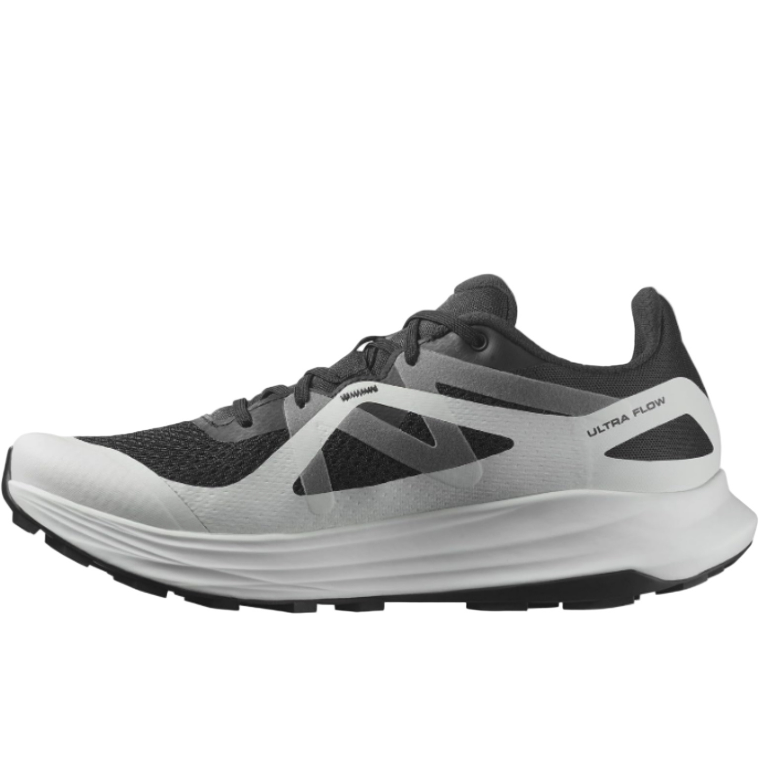 Salomon Men's Ultra Flow Trail Running Shoes - Black/Glacier Gray/Quiet Shade - Ndoros