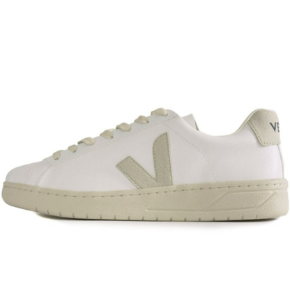 Veja Women's Urca Smooth faux leather Sneakers, White/Natural