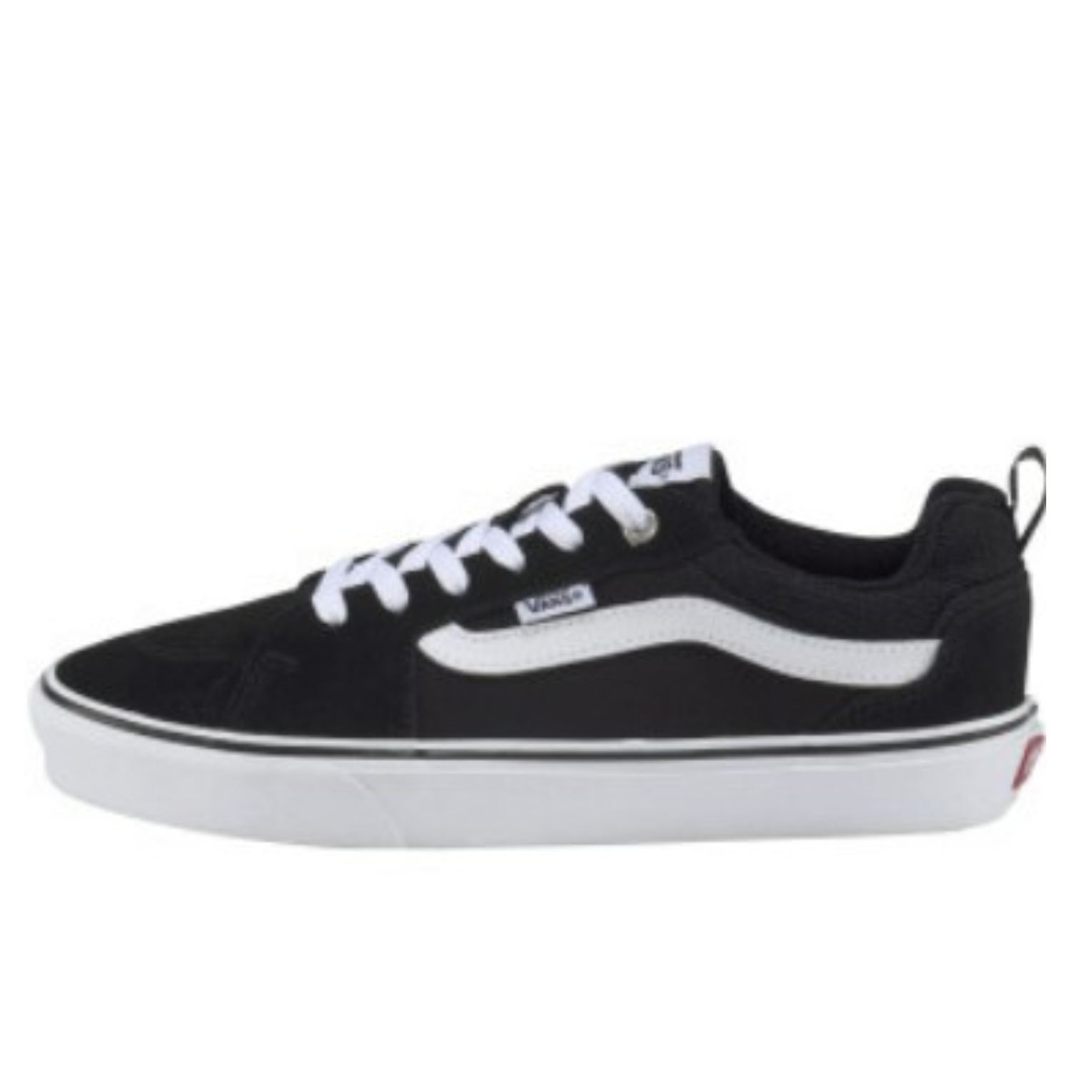 Vans Women's Filmore Decon Suede/Canvas Sneaker, Black/White - Ndoros