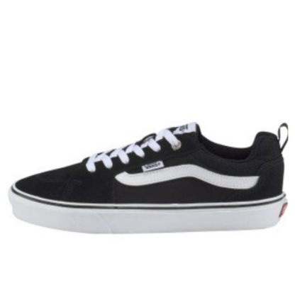 Vans Women's Filmore Decon Suede/Canvas Sneaker, Black/White - Ndoros