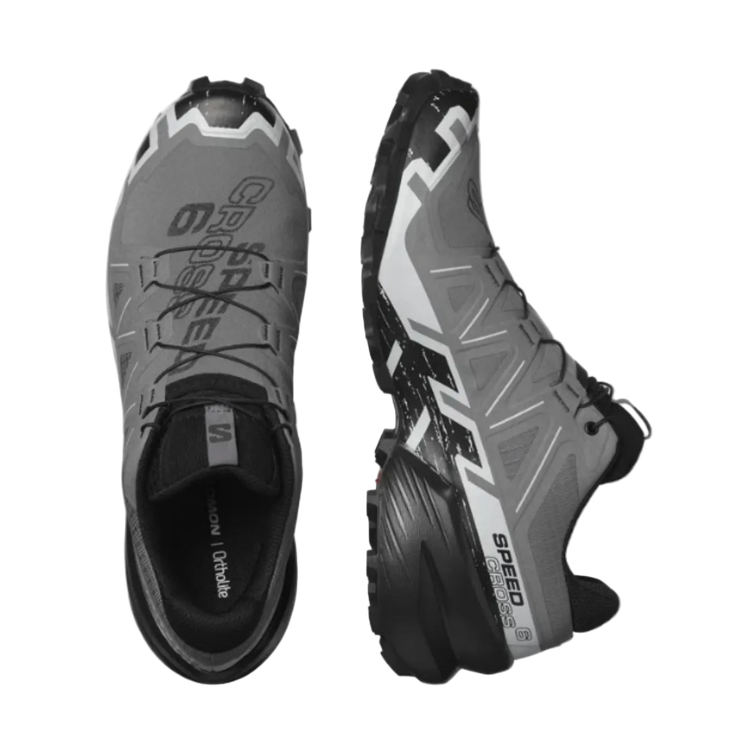 Salomon Men's Speedcross 6 Sneaker, Quiet Shade/Black/Pearl Blue - Ndoros
